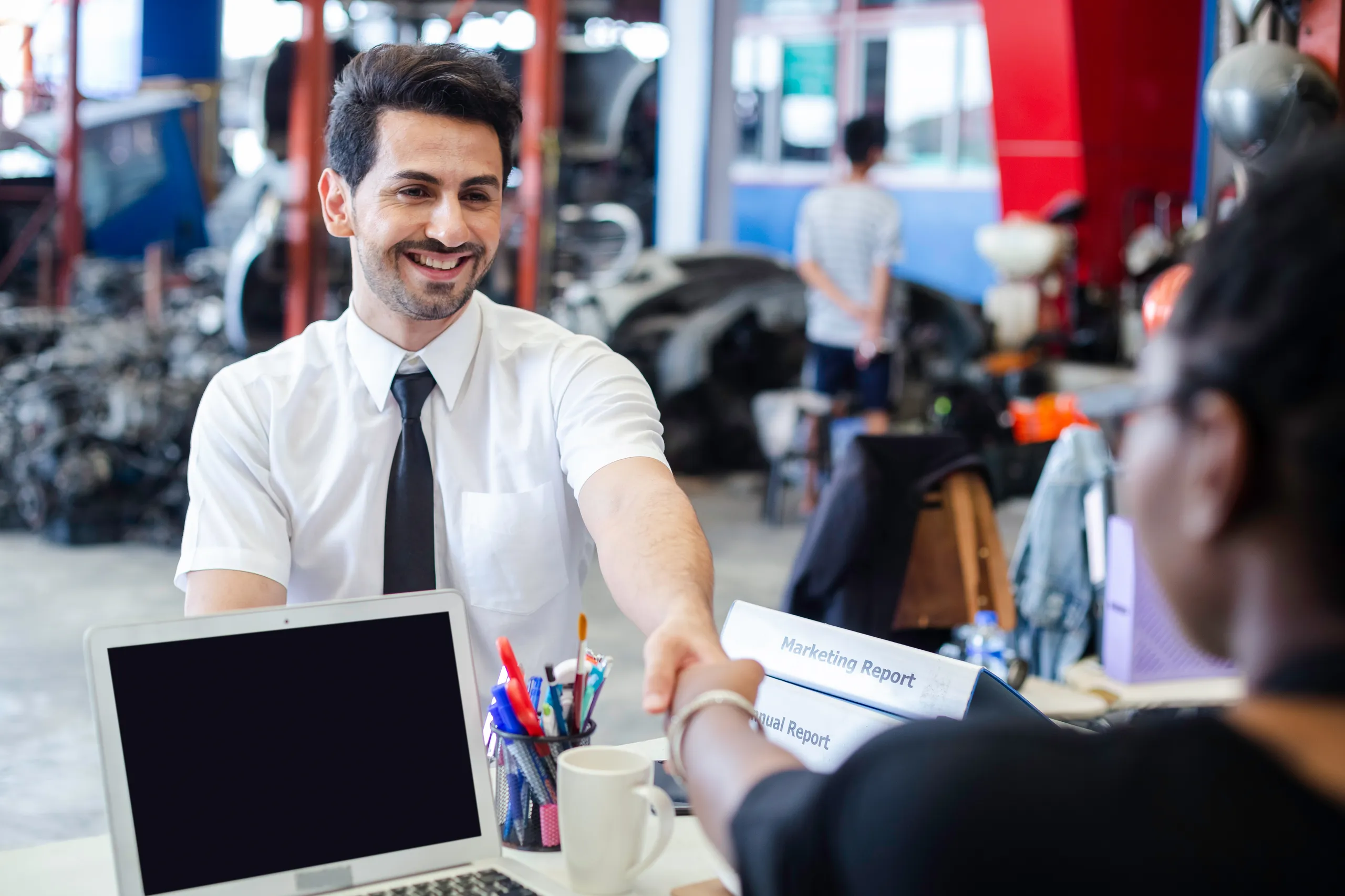 Auto Repair & Service point-of-sale system and payment processing